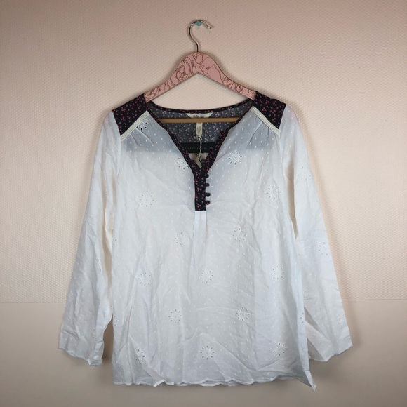NWT Matilda Jane White Eyelet Snow Globe Tunic Top - Picture 3 of 8